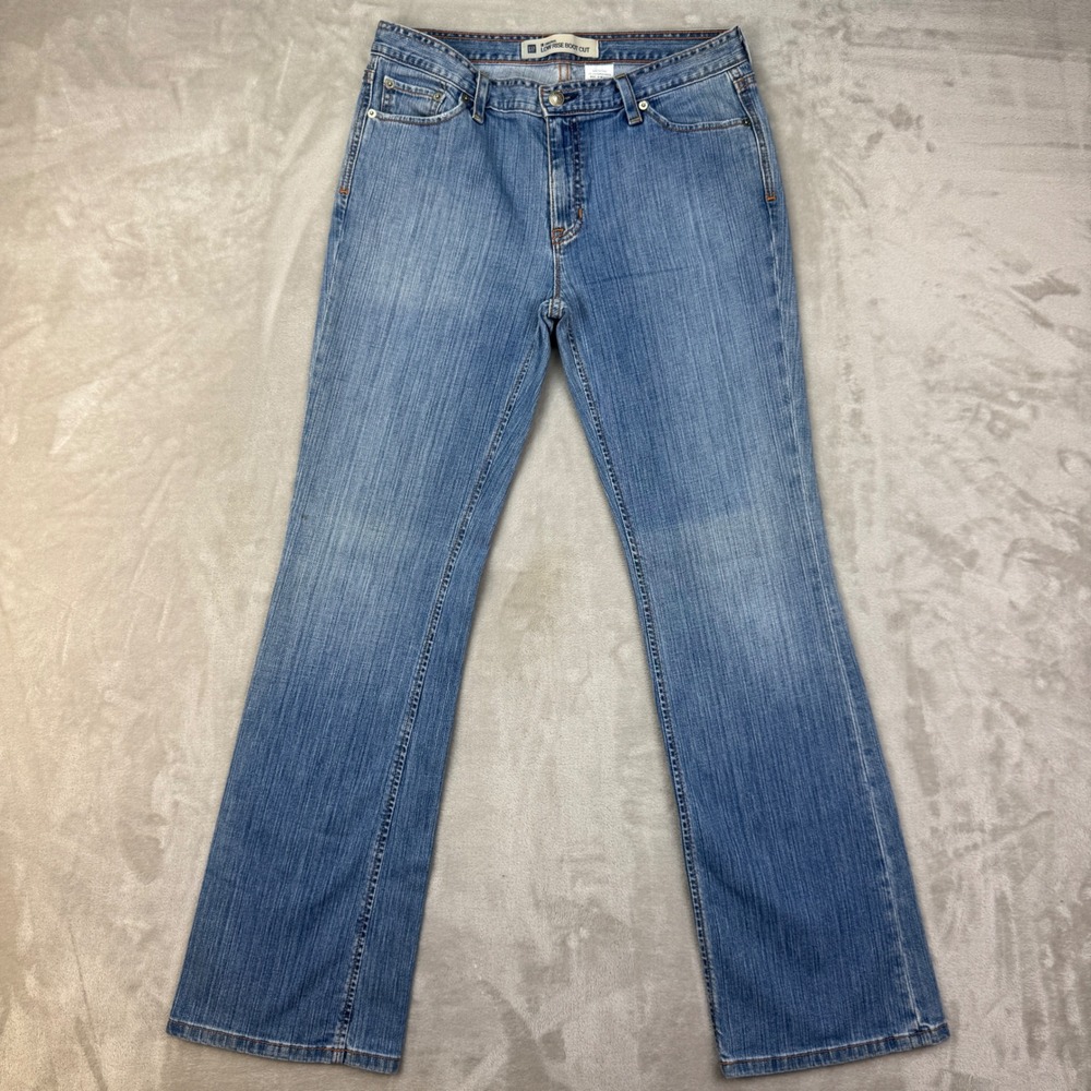 Gap Jeans Women 8 32x32 Blue Slim Low Rise Bootcut 2000s Y2K Denim Stretch